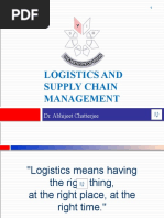 Logistics and Supply Chain Management: Dr. Abhijeet Chatterjee