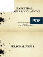 Basketball Fouls & Violations: Relozor, Tricia May M. BSN 2-3 N134 TH Pe4N (Sports)