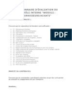 Questionnaire Evaluation CI Achat F'sseurs