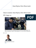 Sean Payton 101