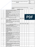 Lista de Chequeo para Verificacion Integral de Residuos Hospitalarios y Similares