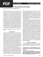 Shear Strength of Deep Hollow-Core Slabs: Aci Structural Journal Technical Paper