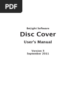 Disc Cover: User's Manual