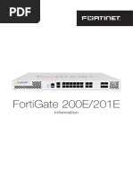 FortiGate 200E 201E Supplement 20190912