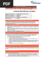 Plan de Gestion de Alcance Kevin