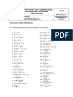 Taller 6. Antiderivadas