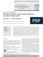 Harmonic Analysis On Various Traction Transformers in Co Phase Traction System