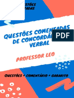 Questões Comentadas de Concordancia Verbal