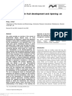 Recent Advances in Fruit Development and Ripening: An: Received 26 July 2002 Accepted 26 July 2002