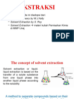 Ekstraksi: Extraction Theory by W.J.Kelly Solvent Extraction by S. Roy Solvent Extraction Materi Kuliah Pemisahan Kimia