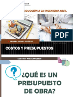 Sesión 12 - IIC - Costos y Presupuesto PDF