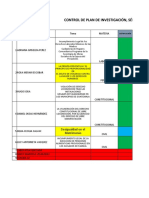 Control de Plan de Investigación