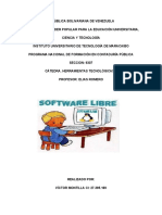 Software Libre Informe Iv Victor Montilla