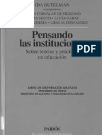 05 - Butelman - Pensando Las Instituciones