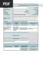 Function Based Behavior Support Plan Worksheet