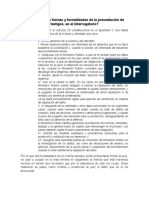 Cuáles Son Las Formas y Formalidades de La Presentación de Testigos