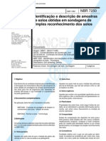 Abnt - NBR 7250 - 1982 - NB 617 - Identificacao E Descri