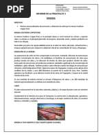 Informe de La Practica 1. Mineria