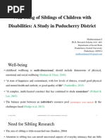 Well-Being of Siblings of Children With Disabilities PDF