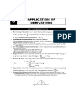 Application of Derivatives: Key Concepts Involved