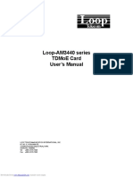 Loop-Am3440 Series Tdmoe Card User'S Manual