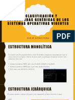 1.1 Clasificación y Estructuras Genéricas de Los Sistemas Operativas Vigentes