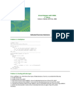 Circuit Design With VHDL: Selected Exercise Solutions