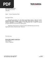 Subcontract Termination Letter