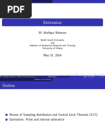 Estimation: M. Shafiqur Rahman