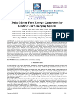 Pulse Motor Free Energy Generator For Electric Car Charging System