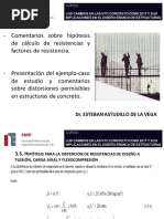 02 Hipotesis Calculo Factores Resistencias Caso Estudio Distorsiones Permisibles Estructuras Concreto PDF