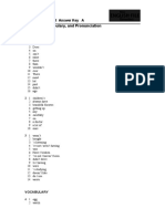 End-Of-Course Test Answer Key A Grammar, Vocabulary, and Pronunciation