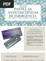 Pastillas Anticonceptivas de Emergencia