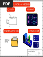 Hello World of PCB Design Squematic PCB Layout: - Gerber Files - PDF Files