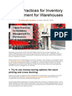 7 Best Practices For Inventory Management For Warehouses