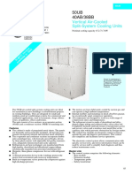 Vertical Air-Cooled Split-System Cooling Units: 50UB 40AB/38BB