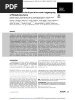 A Novel Method For Rapid Molecular Subgrouping of Medulloblastoma