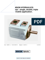 Denison Hydraulics Vane Pumps - Single, Double, Triple T6 Mobile Application