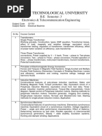 Gujarat Technological University: B.E Semester: 3 Electronics & Telecommunication Engineering