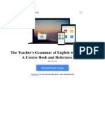 The Teachers Grammar of English With Answers A Course Book and Reference Guide by Ron Cowan 0521007550 PDF