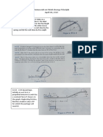 Homework On Work-Energy Principle April 14, 2020