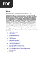 Plato: First Published Sat Mar 20, 2004 Substantive Revision Tue Aug 16, 2011