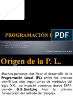 Programación Lineal