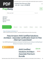 Pass Amazon AWS Certified Solutions Architect - Associate Certification Exam in First Attempt Guaranteed!