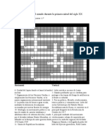 Crucigrama Del Mundo Durante La Primera Mitad Del Siglo XX Luis Iguaran 11°