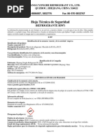 Hoja Técnica de Seguridad: Tel.: 86-570-8886807, 3832776 Fax: 86-570-3832767