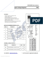 Three Terminal Negative Voltage Regulator: Features