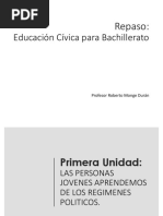 Repaso Cívica de Bachillerato Esquemas PDF