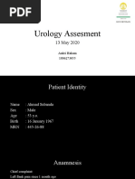 Urology Assesment: Ankri Hakam 1806273055