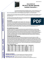 RS-232 To RS-485 Optically Isolated Converter: Model 485OTLED